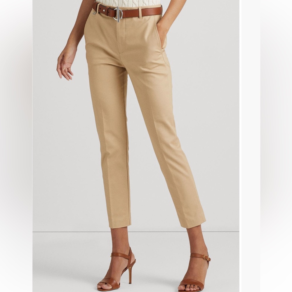 Lauren Ralph Lauren Tan Women's Slim Fit Pants